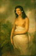 John Webber, The Tahitian Princess Poedua, the daughter of Orio, Chief of Raiatea